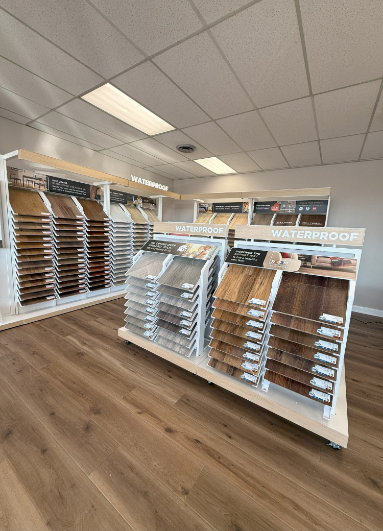 Retail 2.0 Waterproof Flooring Display at MDG Flooring America